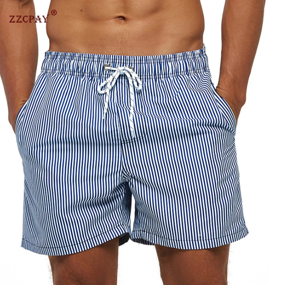 Summer Sport Shorts Men's Swimwear Beach Board Shorts Swimming Surf Trunks Shorts Quick-drying Men Casual Pants Short Plus Size