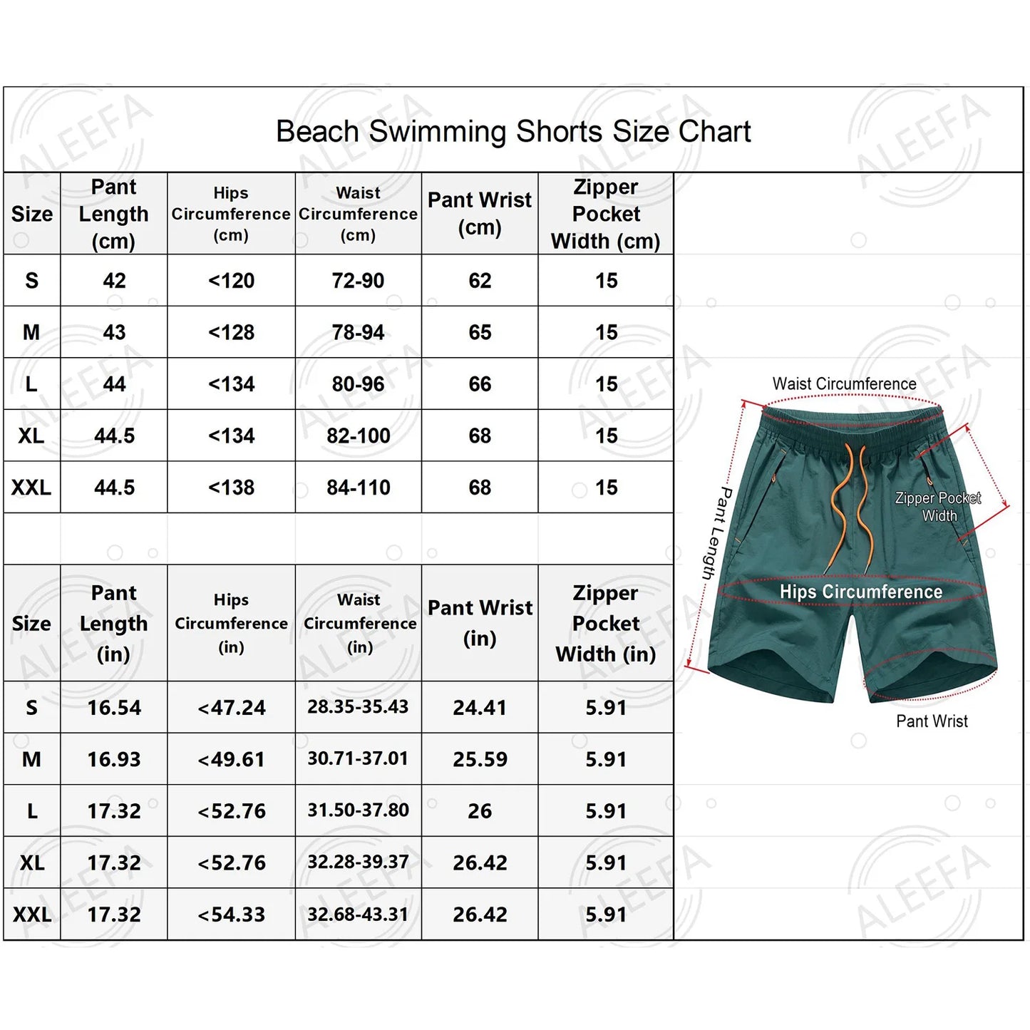 Double Layer Swim Trunks Short Quick Dry Beach Shorts Swimming Trunks with Zipper Pockets