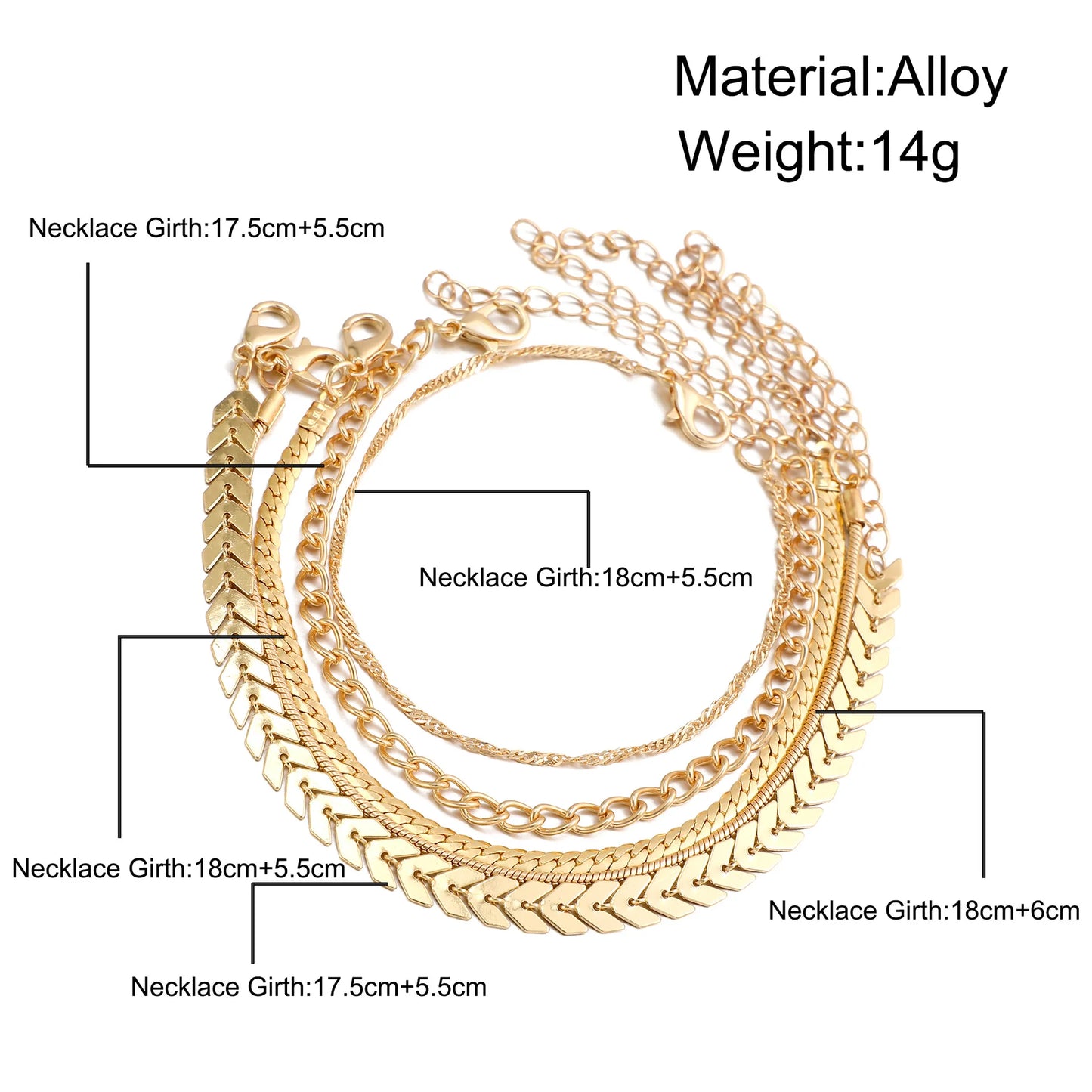 Gold Bracelets for Women Waterproof, 14K Real Gold Plated Jewelry Sets for Women Trendy Thin Dainty Stackable Cuban Link Papercl