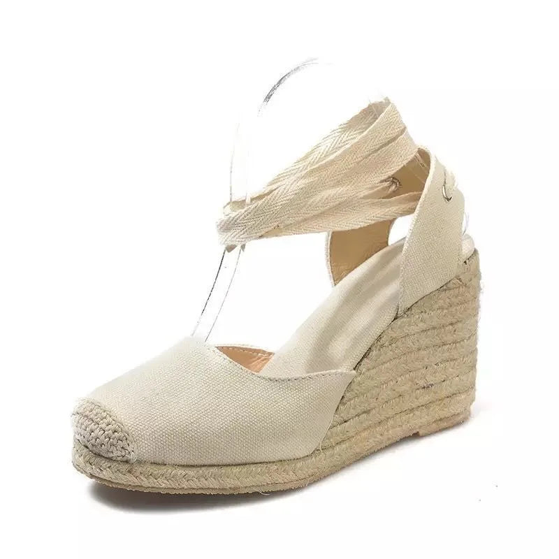 Wedges Shoes for Women Slip on Closed Toe Espadrille Platform Women Sandals 2022 Summer Shoes Platform Sandalias De Mujer Zapato