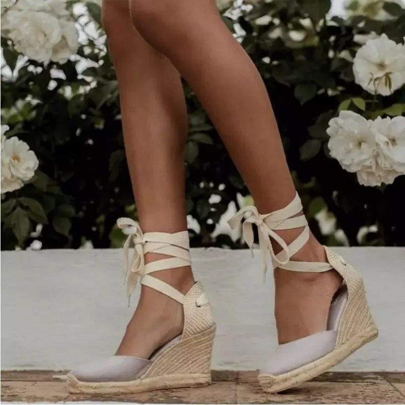 Wedges Shoes for Women Slip on Closed Toe Espadrille Platform Women Sandals 2022 Summer Shoes Platform Sandalias De Mujer Zapato