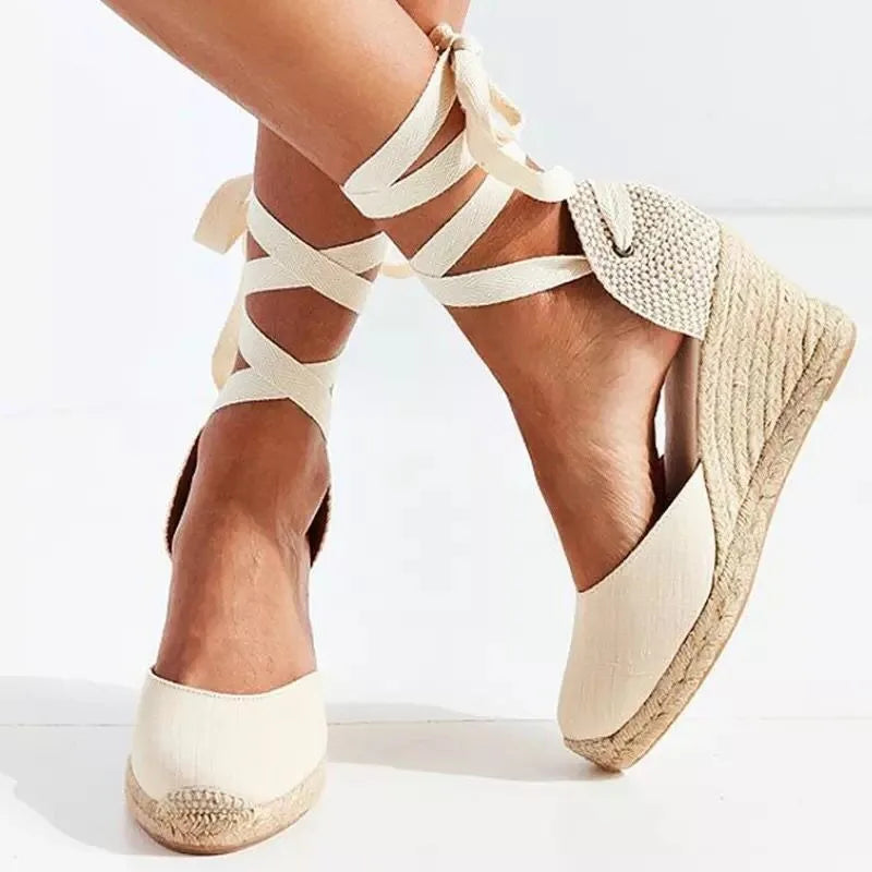 Wedges Shoes for Women Slip on Closed Toe Espadrille Platform Women Sandals 2022 Summer Shoes Platform Sandalias De Mujer Zapato